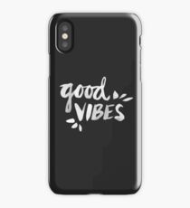 Good Vibes – White Ink iPhone Case