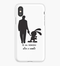 It all started with a rabbit. iPhone Case/Skin