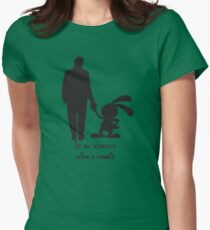 It all started with a rabbit. Women's Fitted T-Shirt