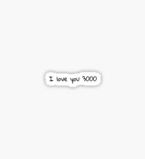 Pegatina Te amo 3000