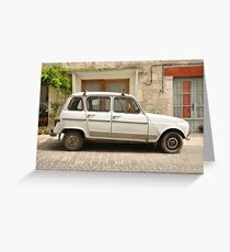 Renault 4, "Quatrelle" Greeting Card