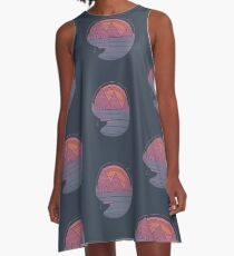 Die Berge rufen an A-Linien Kleid