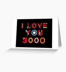 Ich liebe dich 3000 v2 Grußkarte