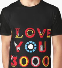 Ich liebe dich 3000 v2 Grafik T-Shirt