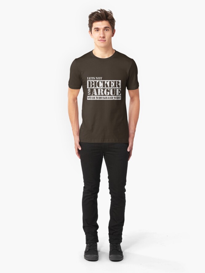 Alternate view of Lets Not Bicker Slim Fit T-Shirt