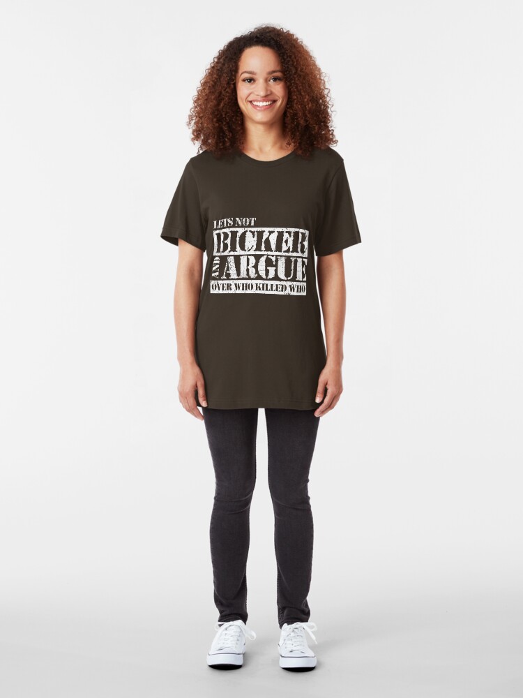 Alternate view of Lets Not Bicker Slim Fit T-Shirt