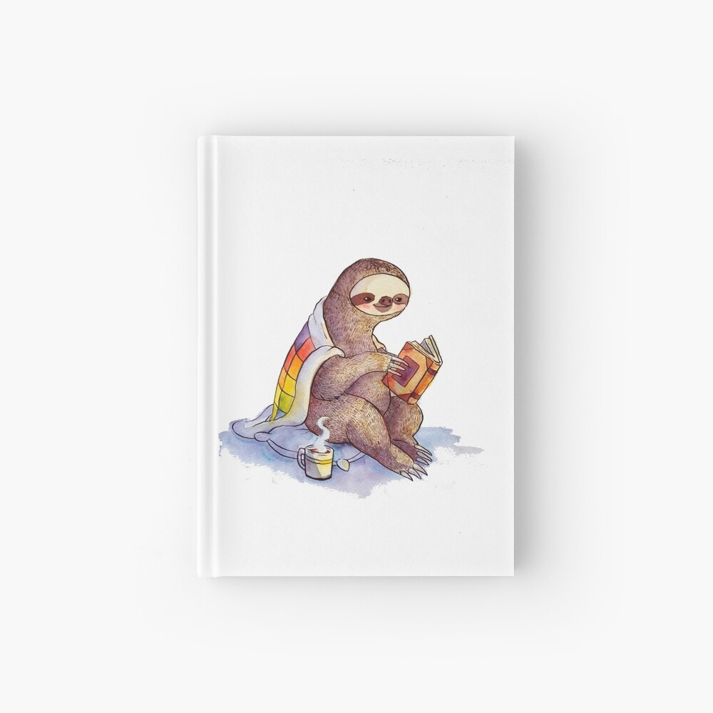 Cozy Sloth Hardcover Journal