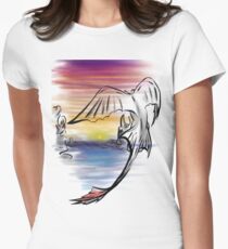 Toothless Sunset Women's Fitted T-Shirt