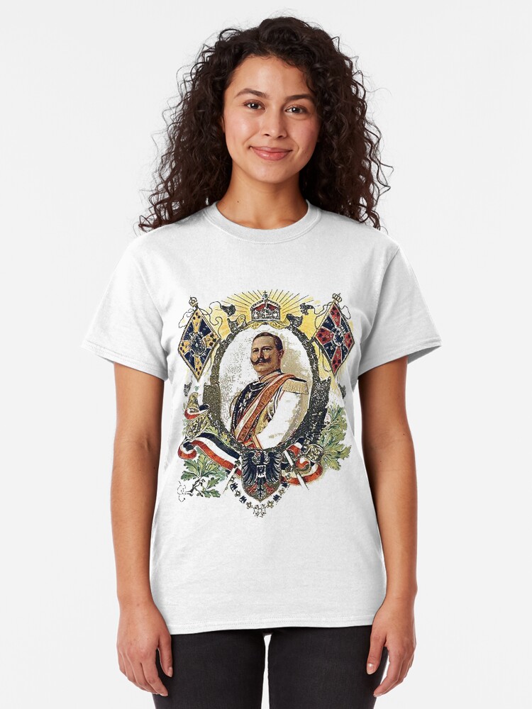 Alternate view of Kaiser Wilhelm II patriotic WWI card Classic T-Shirt