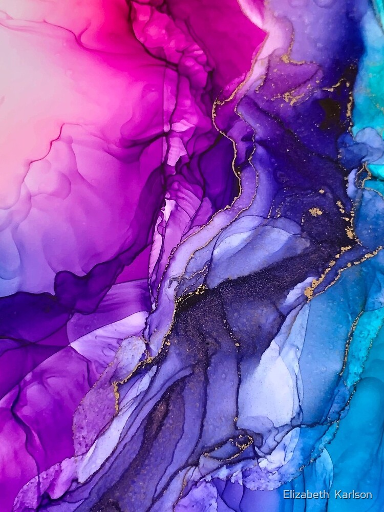 Abstract Vibrant Rainbow Ombre by LSchulz19