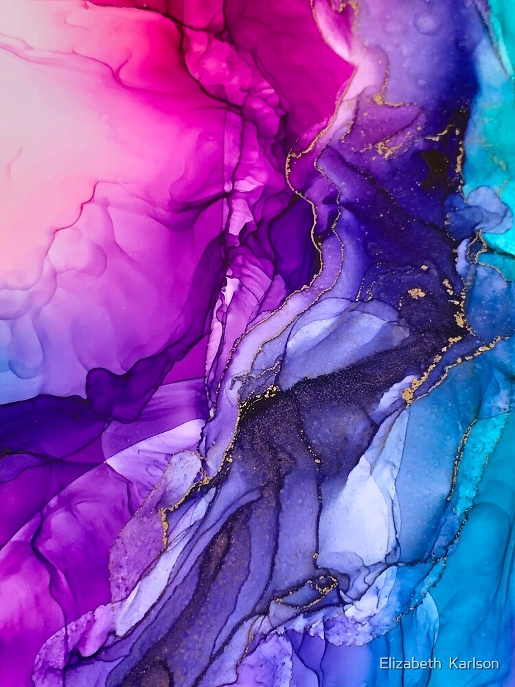 Abstract Vibrant Rainbow Ombre by LSchulz19