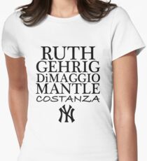 Costanza - Yankees Women's Fitted T-Shirt