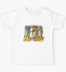 SuperWomen of the 70s - DyNoMite! Kids T-Shirt