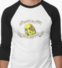 Camiseta ¾ estilo béisbol Caca sobre tus enemigos
