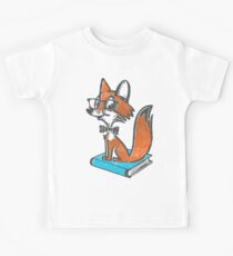 Fox Librarian Kids Tee