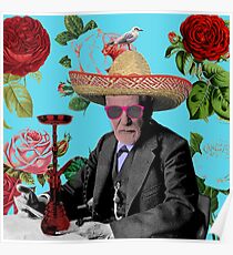 tropische fruede rauchende shisha Poster