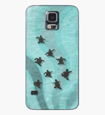 Funda/vinilo para Samsung Galaxy Tortuga boba crías de tortuga marina