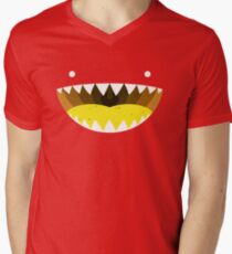 Camiseta de cuello en V Mouth Tee Yellow
