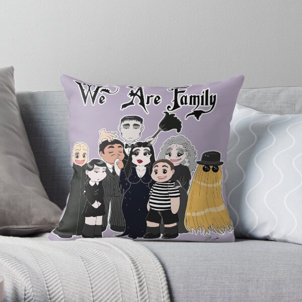 We Are (Addams) Family Throw Pillow