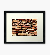 Well placed stonework Framed Print