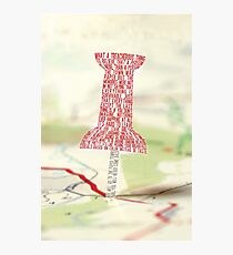 Lámina fotográfica Tipografía de Paper Towns
