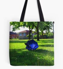 Blue Umbrella-North York Ontario Tote Bag
