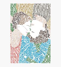 The Fault in Our Stars Movie Poster Typography Photographic Print