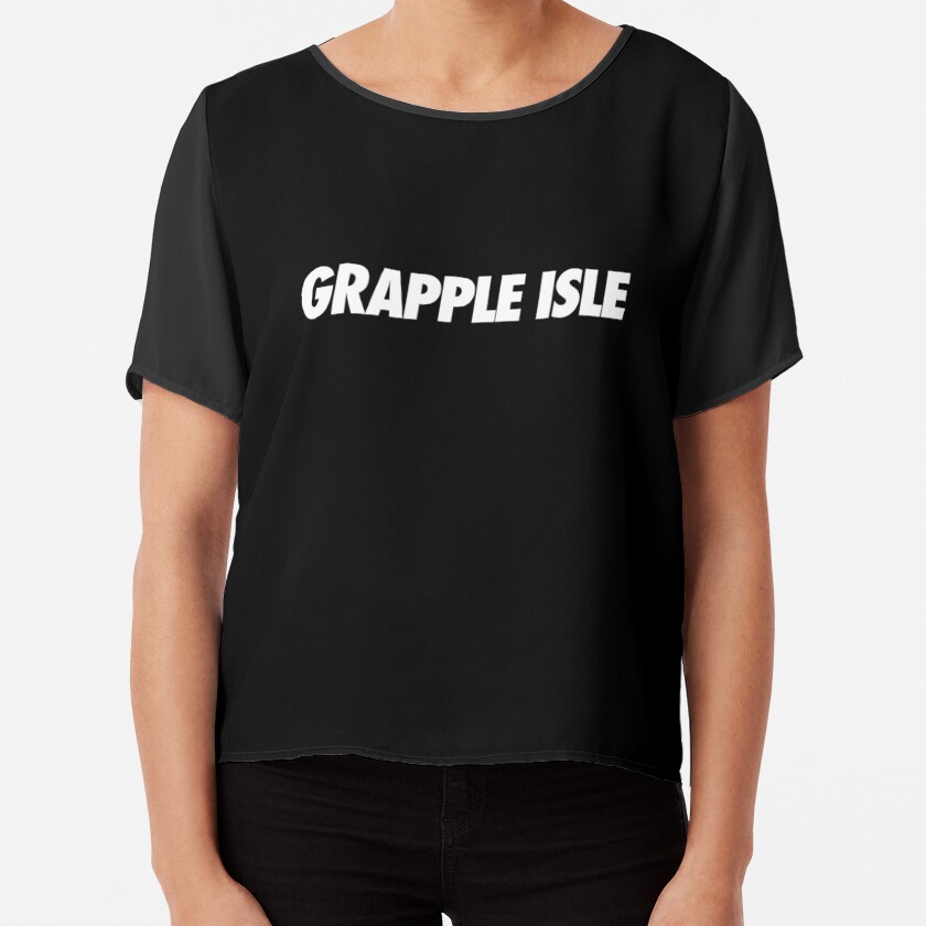Grapple Isle - Simple Typography Chiffon Top