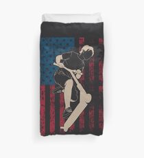 USA Stunt Scooting Art | Motor Vehicle Lovers Funny Gift Duvet Cover