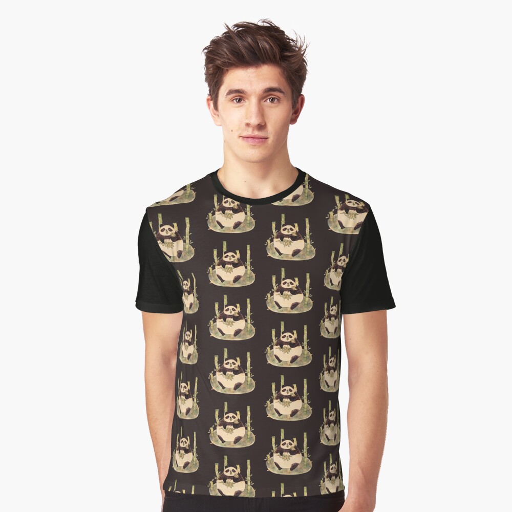 Chubby Panda Graphic T-Shirt