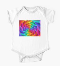 Psychedelic Rainbow Spiral One Piece - Short Sleeve