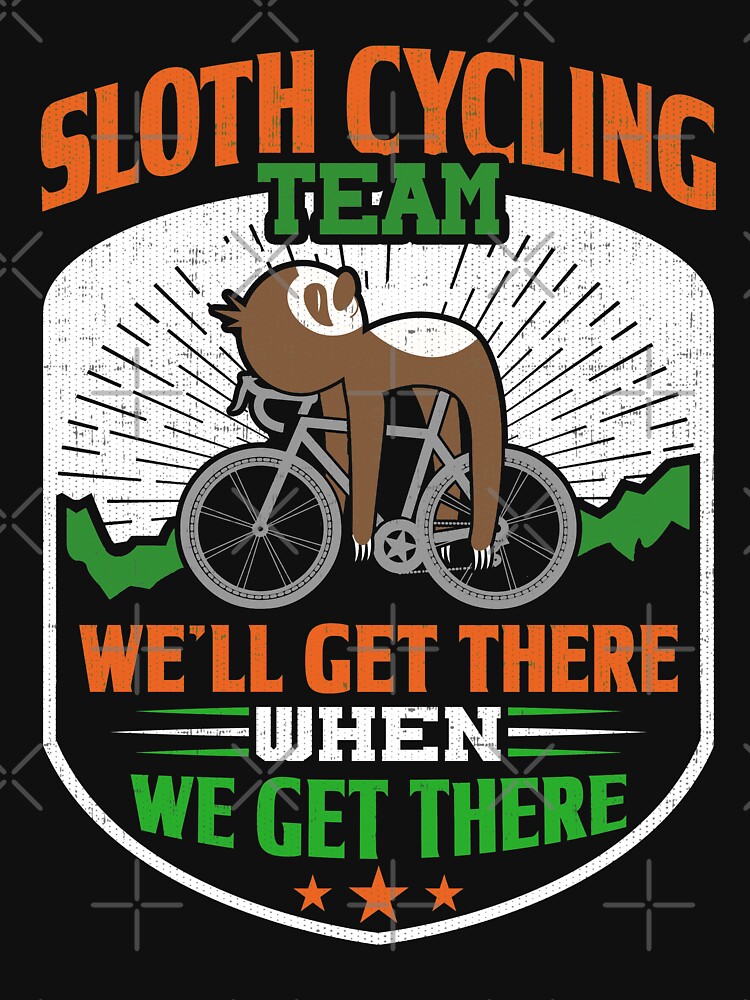 sloth cycling team shirt