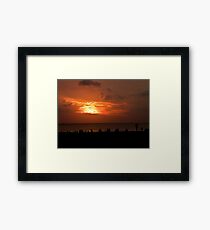 Fire in the Sky Framed Print