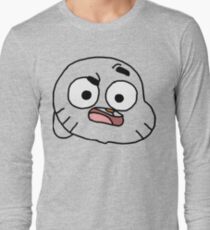 Gumball Watterson outline Long Sleeve T-Shirt
