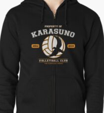 Team Karasuno Zipped Hoodie