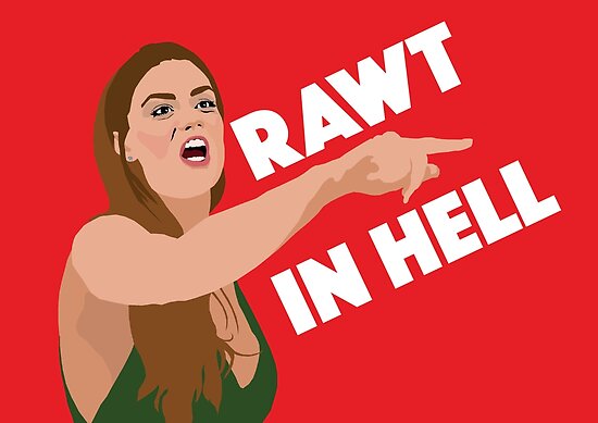 Brittany Cartwright Rawt In Hell Vanderpump Rules Vpr Poster By Theboyheroine Redbubble