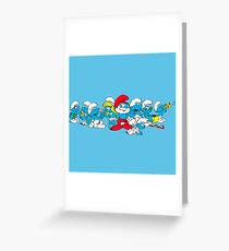 The Smurfs - Village Group Greeting Card