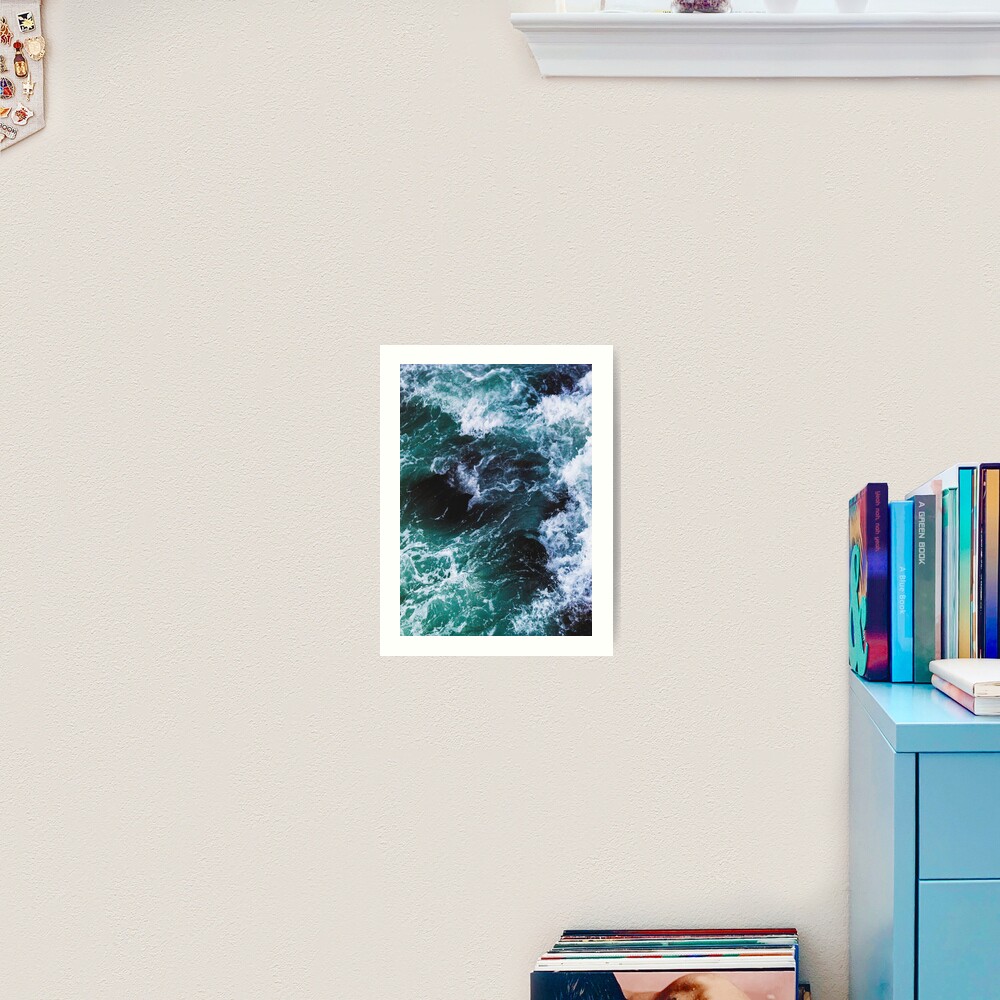 Blue Ocean Waves, Sea Photography, Seascape Art Print