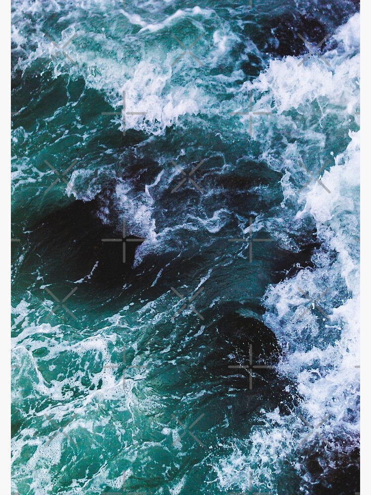 Blue Ocean Waves, Sea Photography, Seascape by PrintsProject