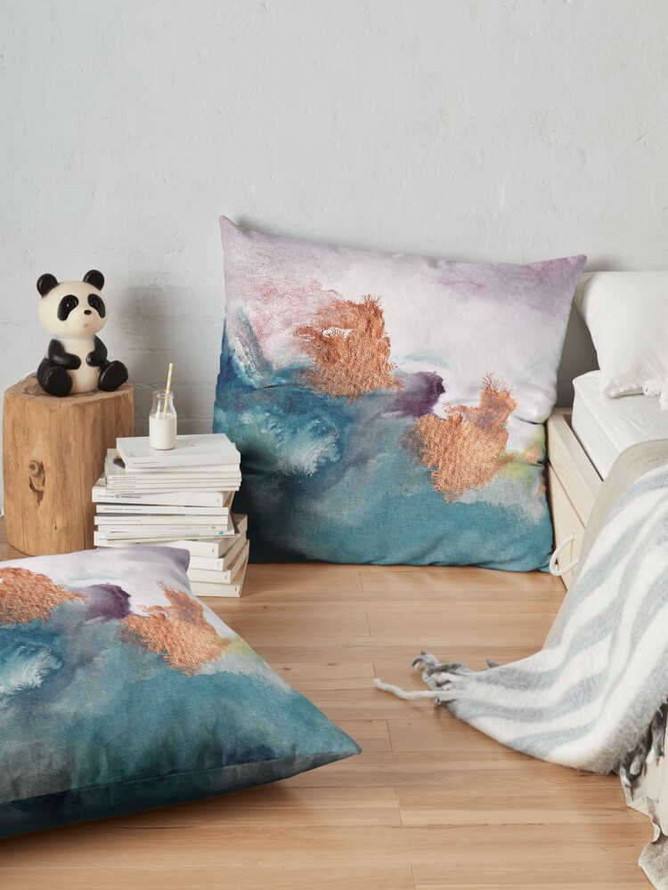 Alternate view of Abstract Birth Floor Pillow