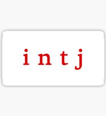 INTJ - Roter Typ Sticker