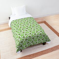 Frog Pattern Green - Cute Green Frog Comforter