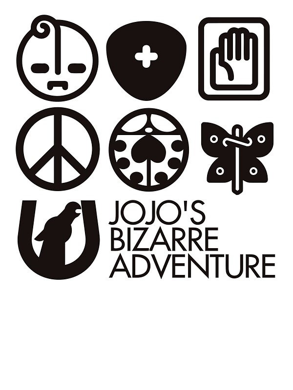 "Jojo's Bizarre Adventure Symbols" Stickers by nintendino ...