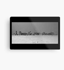 Thought Provoking Graffiti Metal Print
