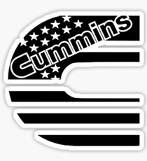 Cummins Black Logo Sticker