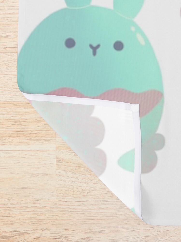 Alternate view of Water Bunny - Candy Shower Curtain