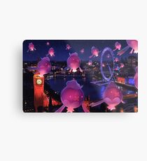 Lights Over London Metal Print