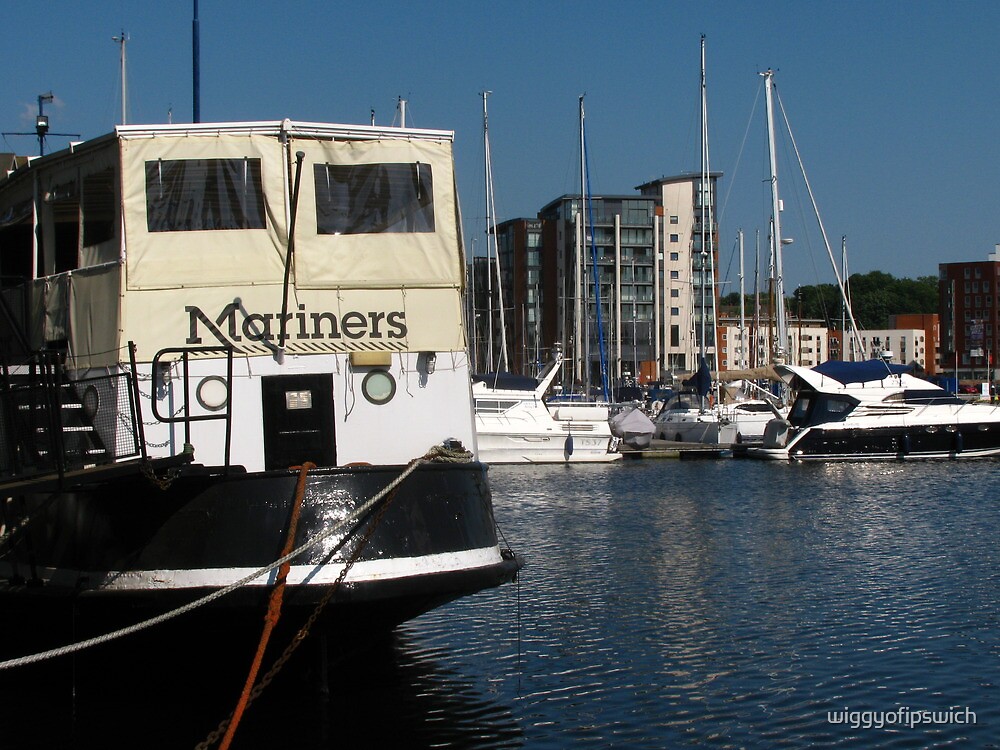 "Mariners Restaurant, Ipswich Waterfront" by wiggyofipswich Redbubble