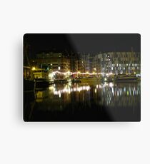 Neptune Quay, Ipswich at Night Metal Print