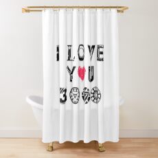 I Love You 3k Shower Curtain